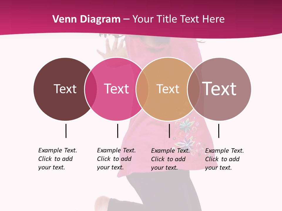 A Young Girl Jumping In The Air With Her Arms Outstretched PowerPoint Template