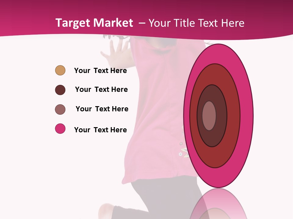 A Young Girl Jumping In The Air With Her Arms Outstretched PowerPoint Template