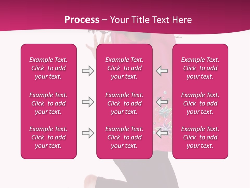 A Young Girl Jumping In The Air With Her Arms Outstretched PowerPoint Template