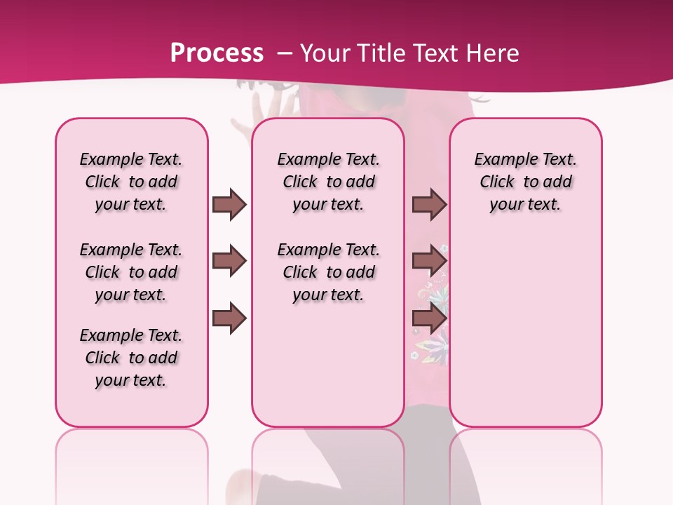 A Young Girl Jumping In The Air With Her Arms Outstretched PowerPoint Template