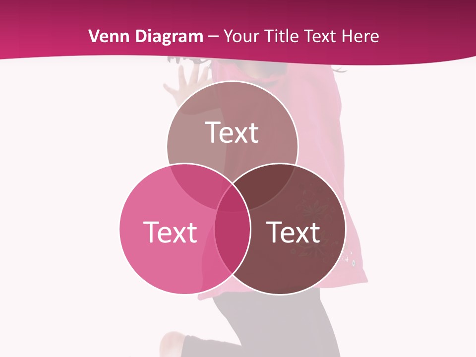 A Young Girl Jumping In The Air With Her Arms Outstretched PowerPoint Template