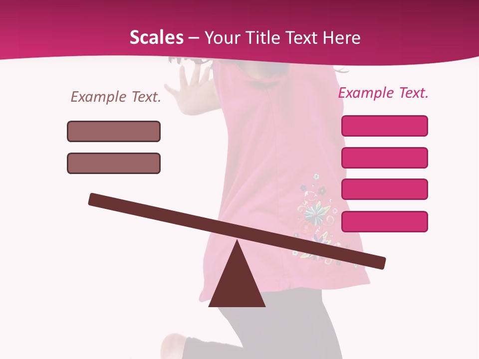 A Young Girl Jumping In The Air With Her Arms Outstretched PowerPoint Template