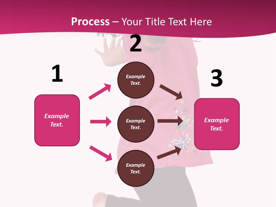 A Young Girl Jumping In The Air With Her Arms Outstretched PowerPoint Template