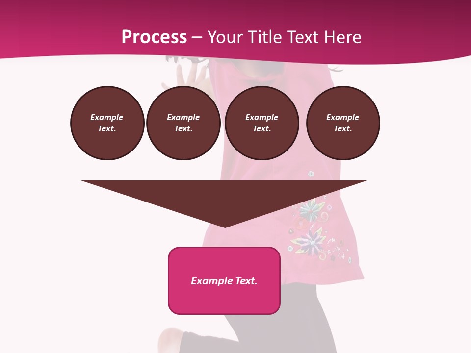 A Young Girl Jumping In The Air With Her Arms Outstretched PowerPoint Template