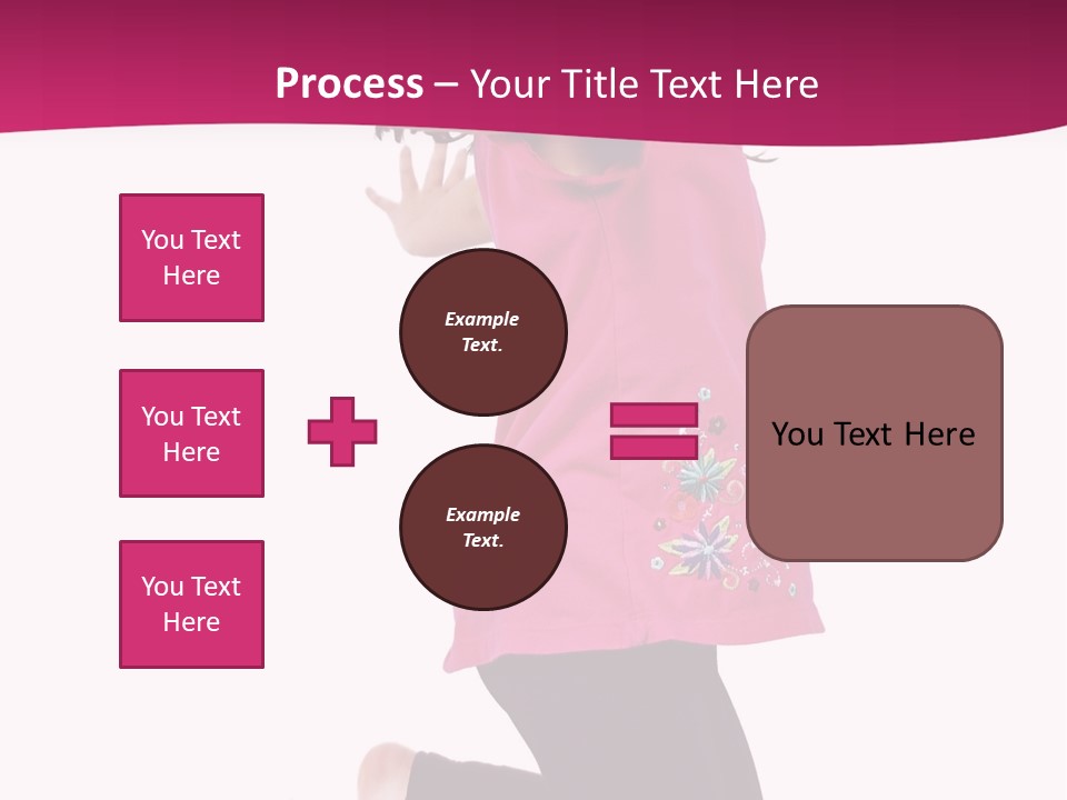 A Young Girl Jumping In The Air With Her Arms Outstretched PowerPoint Template