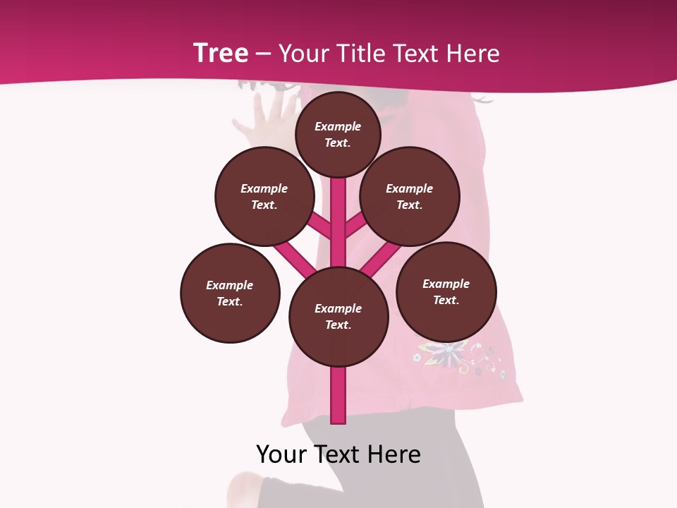 A Young Girl Jumping In The Air With Her Arms Outstretched PowerPoint Template