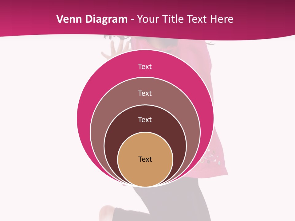 A Young Girl Jumping In The Air With Her Arms Outstretched PowerPoint Template