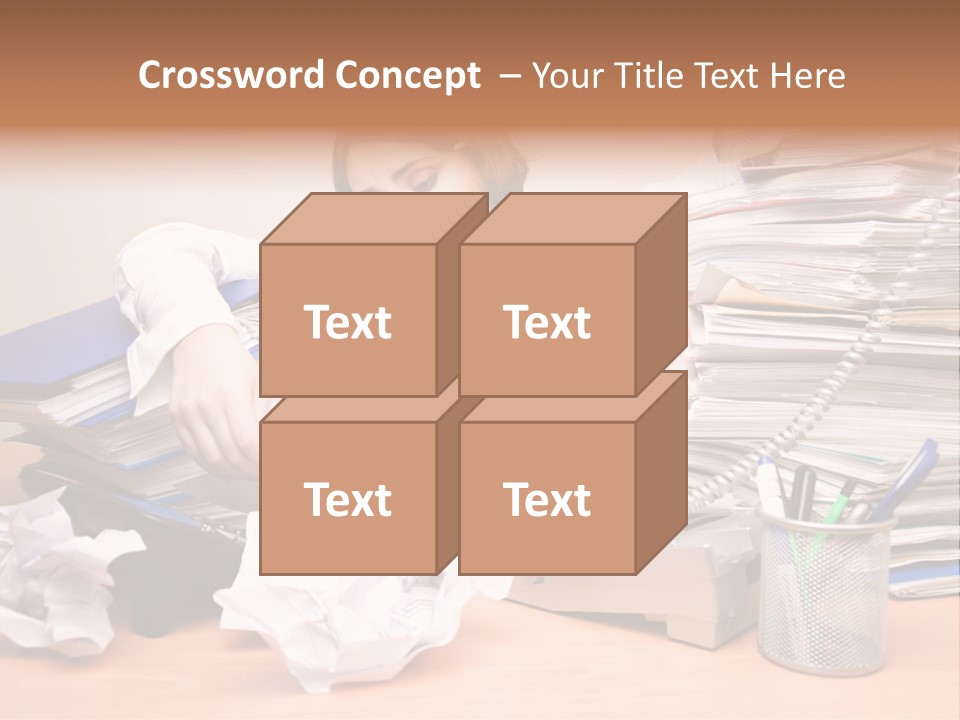 Occupation Study Paperwork PowerPoint Template