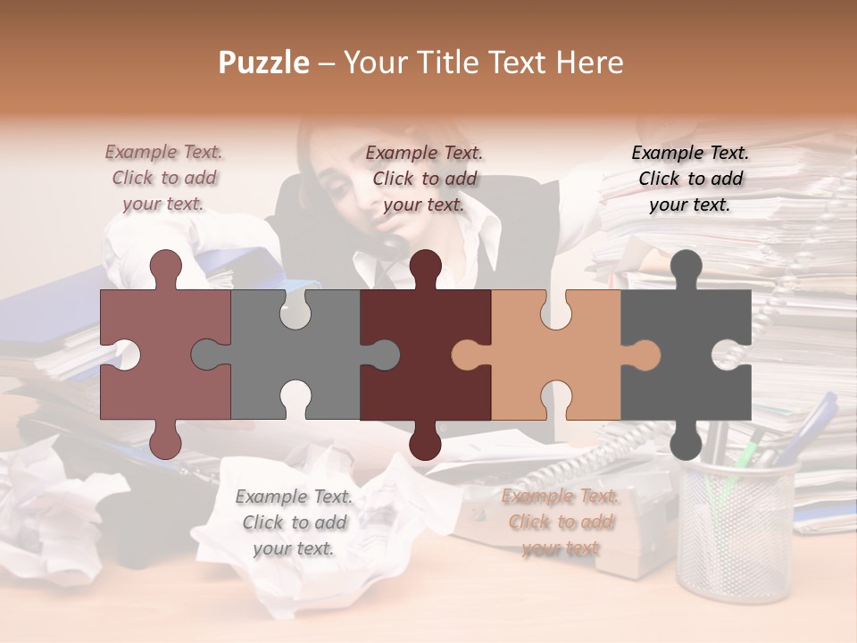 Occupation Study Paperwork PowerPoint Template