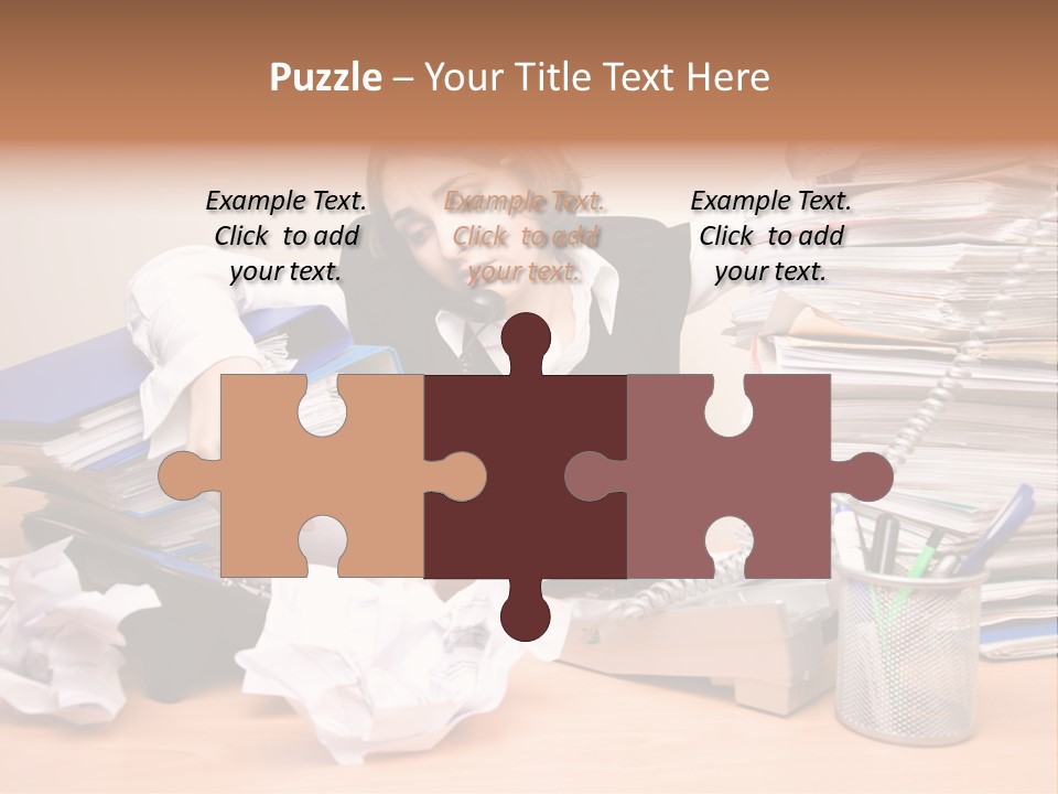 Occupation Study Paperwork PowerPoint Template