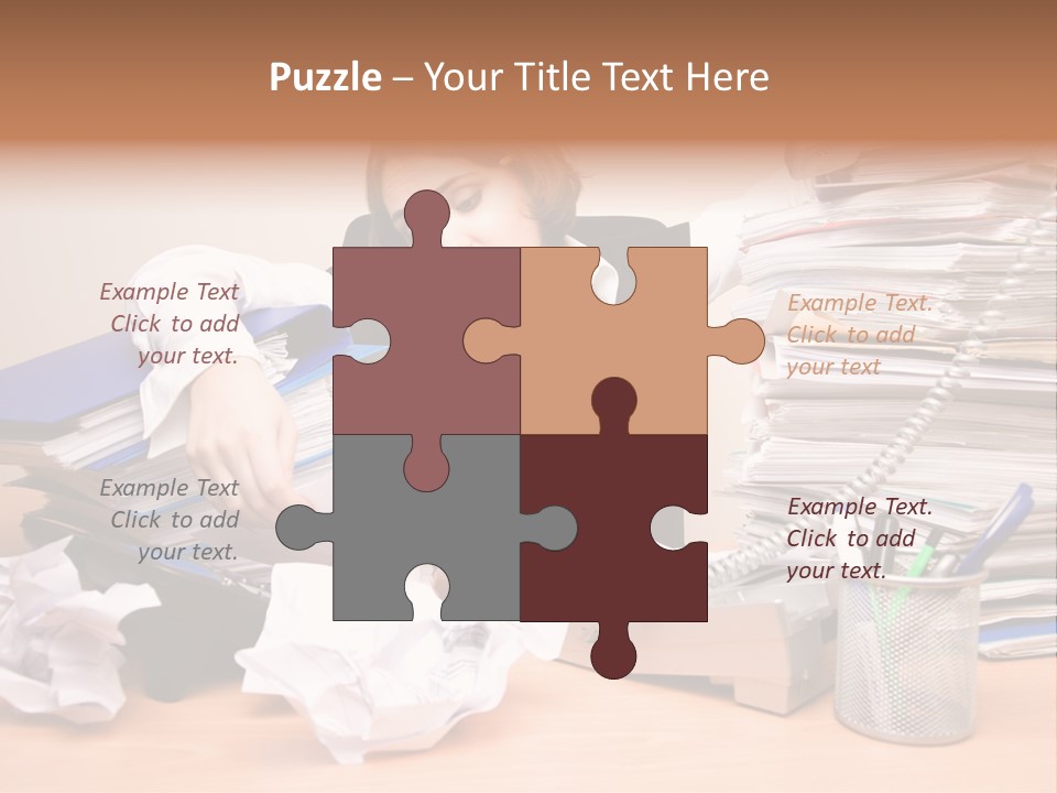 Occupation Study Paperwork PowerPoint Template