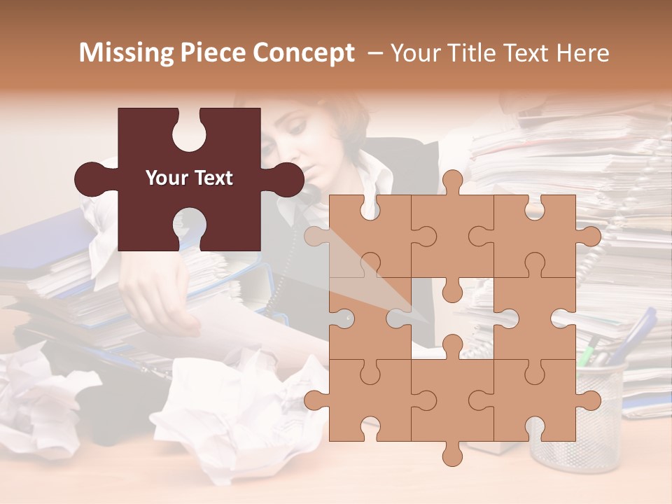 Occupation Study Paperwork PowerPoint Template