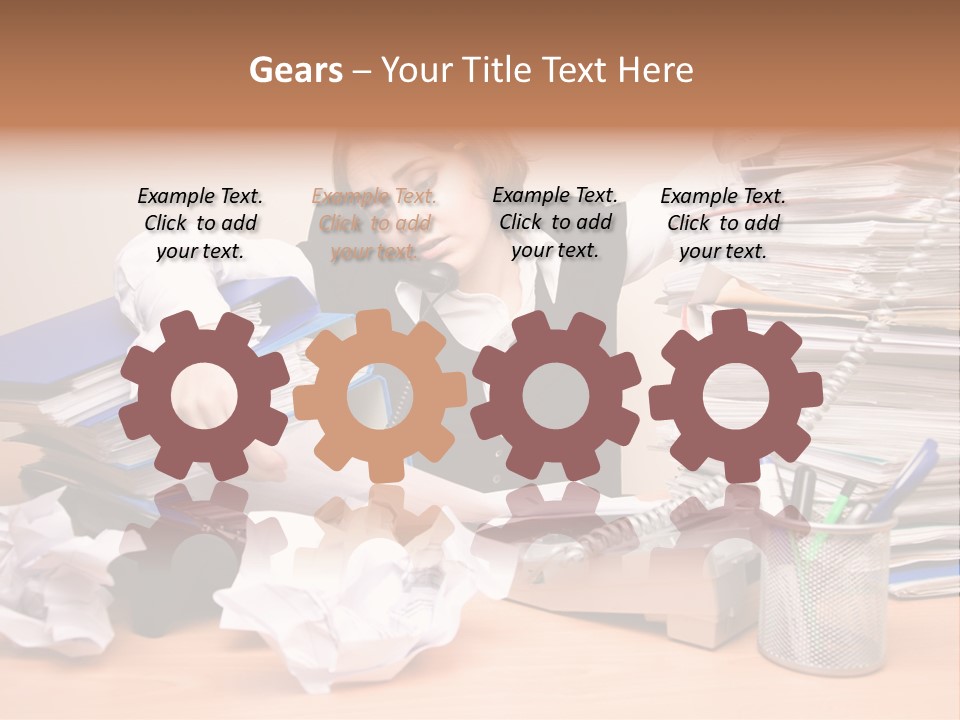 Occupation Study Paperwork PowerPoint Template