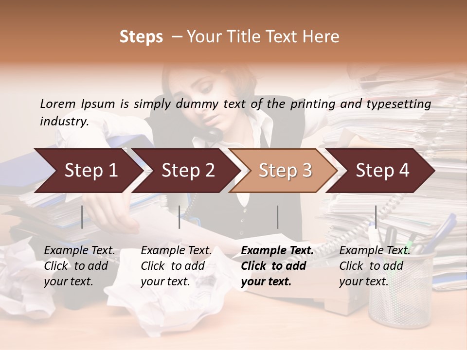 Occupation Study Paperwork PowerPoint Template