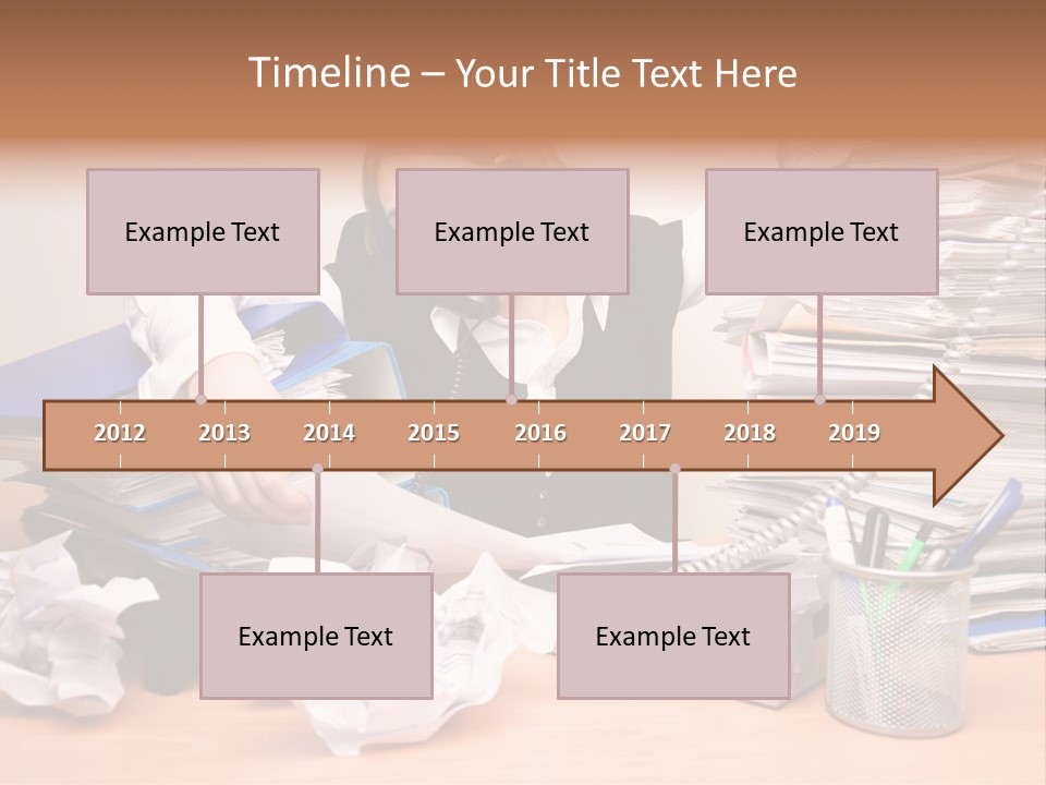 Occupation Study Paperwork PowerPoint Template