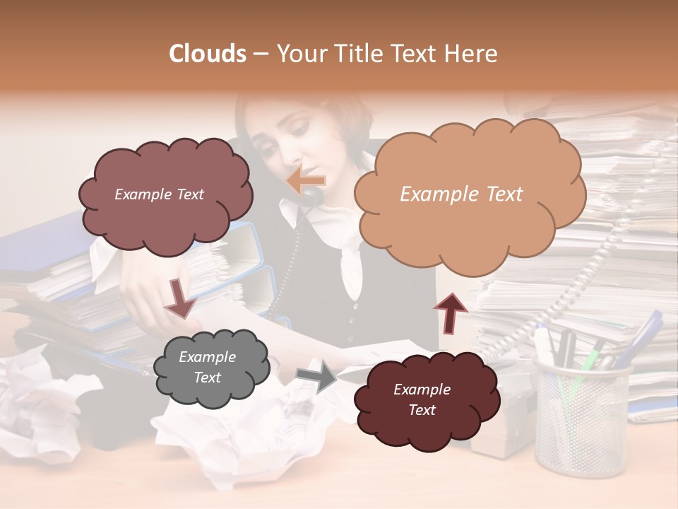 Occupation Study Paperwork PowerPoint Template
