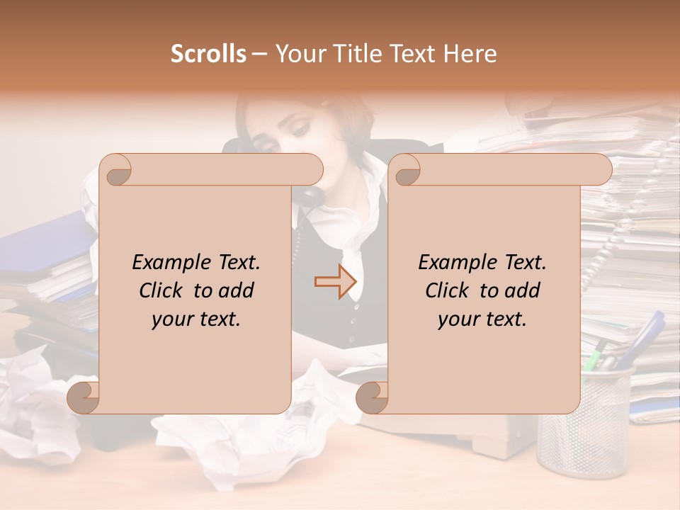 Occupation Study Paperwork PowerPoint Template