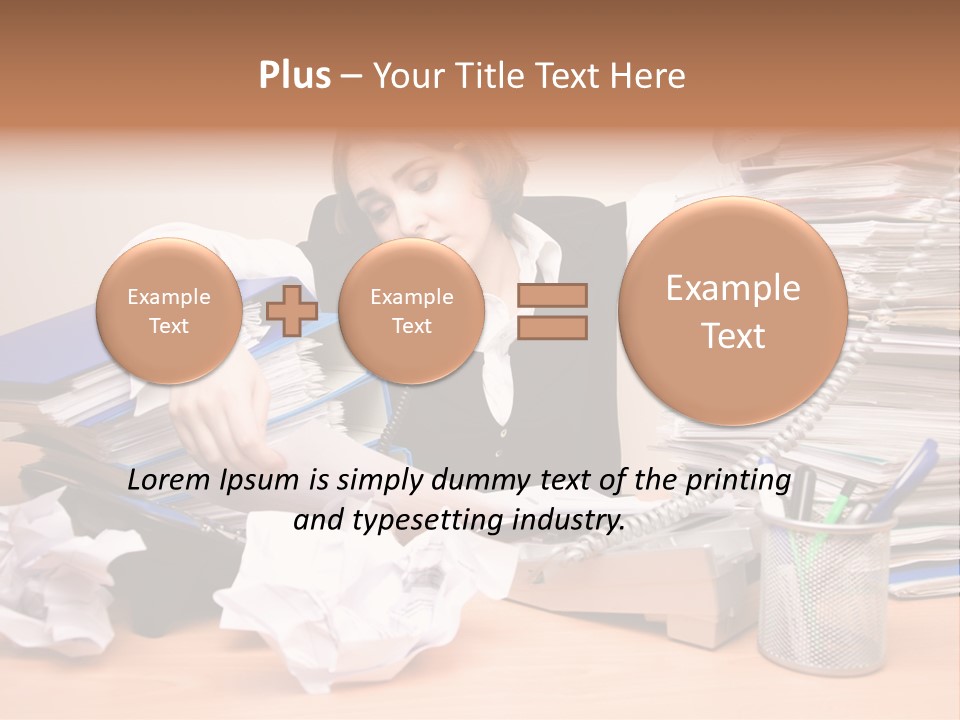 Occupation Study Paperwork PowerPoint Template