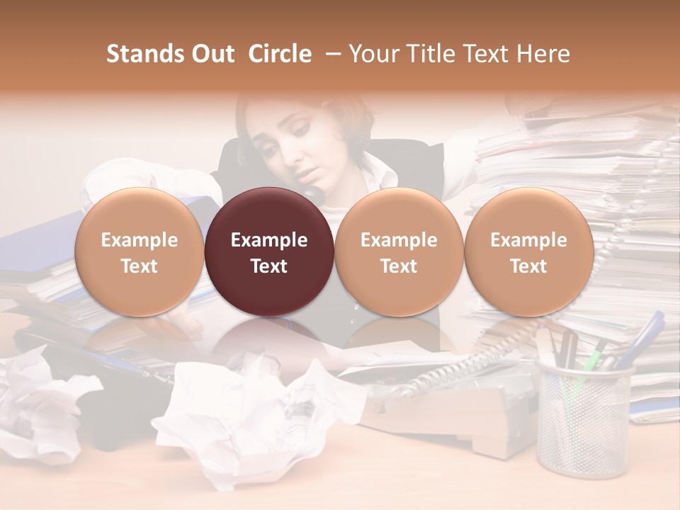 Occupation Study Paperwork PowerPoint Template