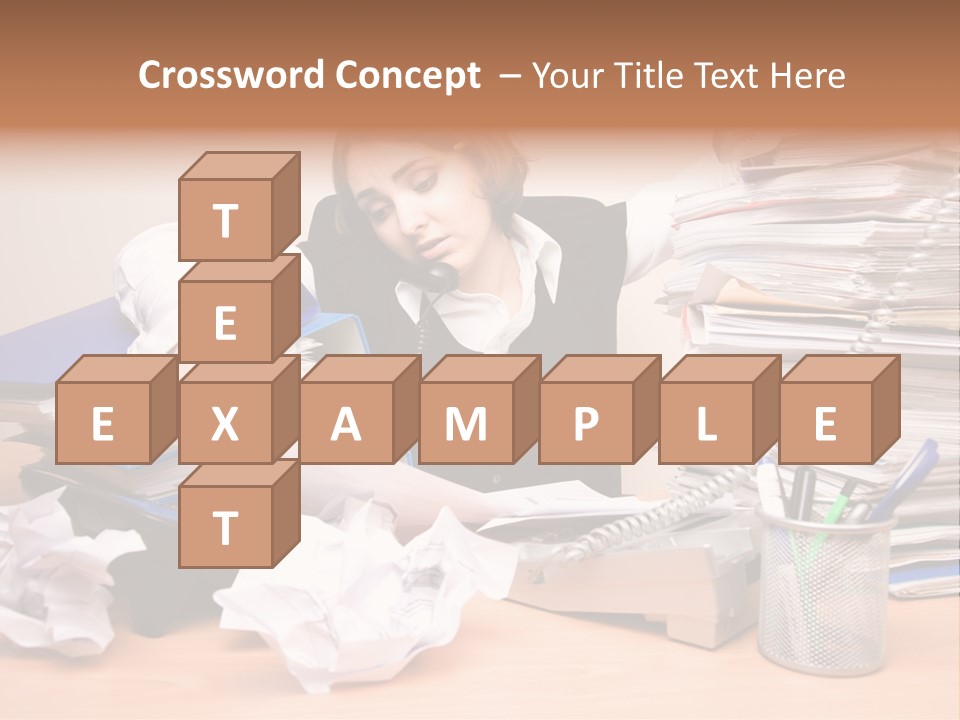 Occupation Study Paperwork PowerPoint Template