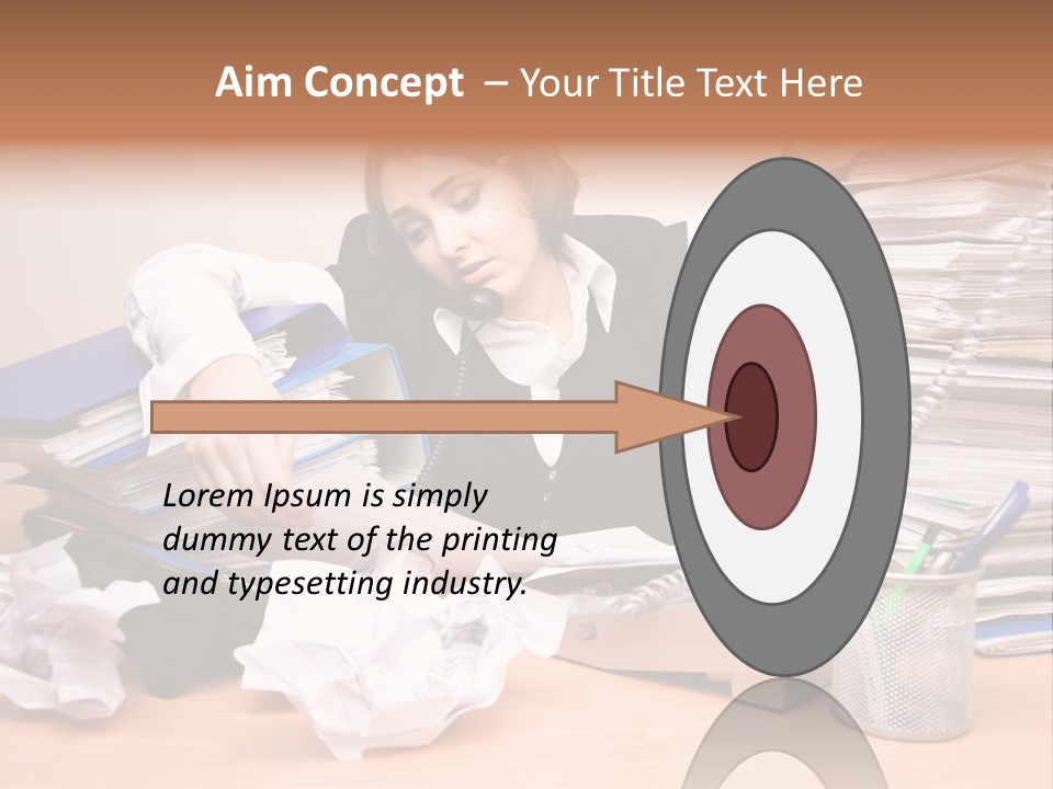 Occupation Study Paperwork PowerPoint Template