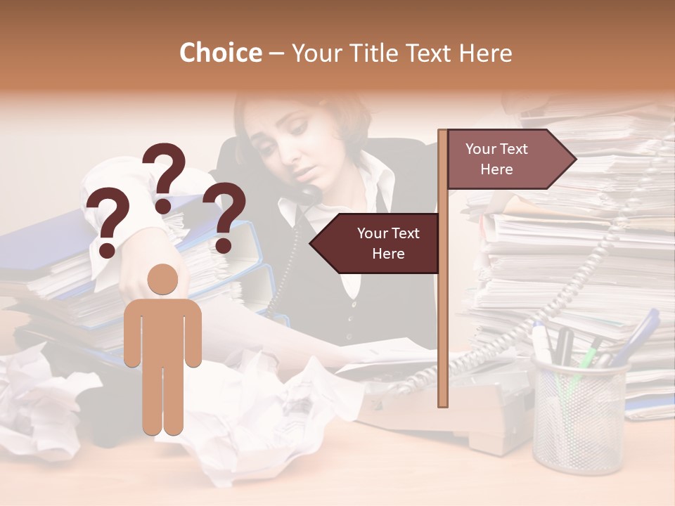 Occupation Study Paperwork PowerPoint Template