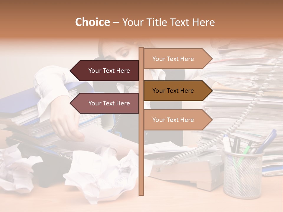 Occupation Study Paperwork PowerPoint Template
