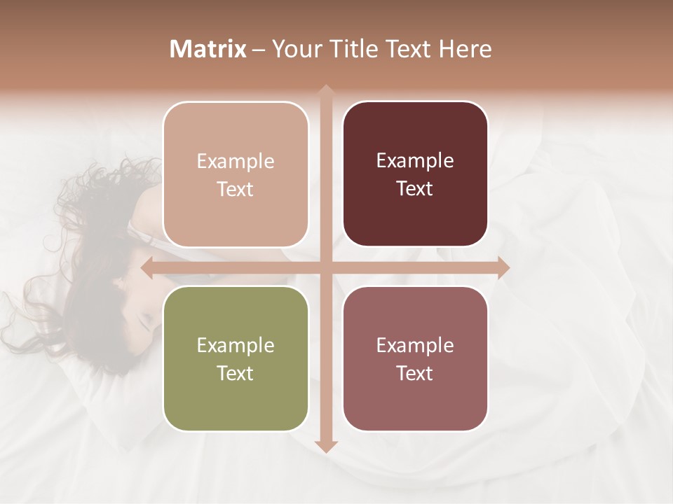 Peaceful Girl Isolated PowerPoint Template