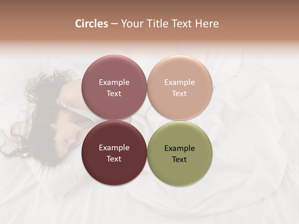 Peaceful Girl Isolated PowerPoint Template