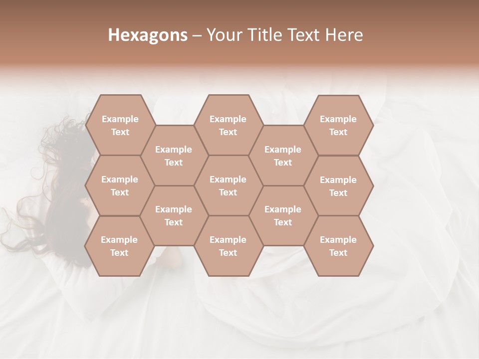 Peaceful Girl Isolated PowerPoint Template