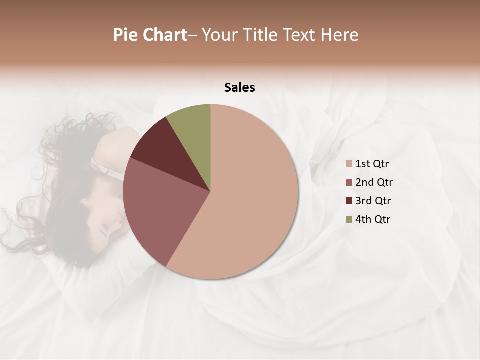 Peaceful Girl Isolated PowerPoint Template