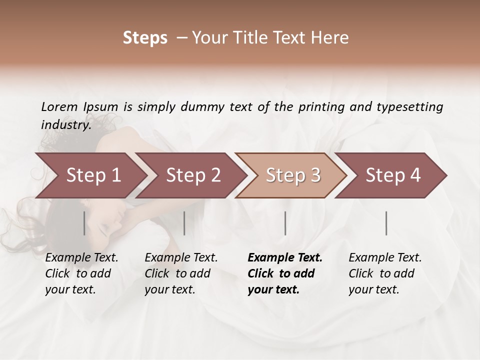 Peaceful Girl Isolated PowerPoint Template