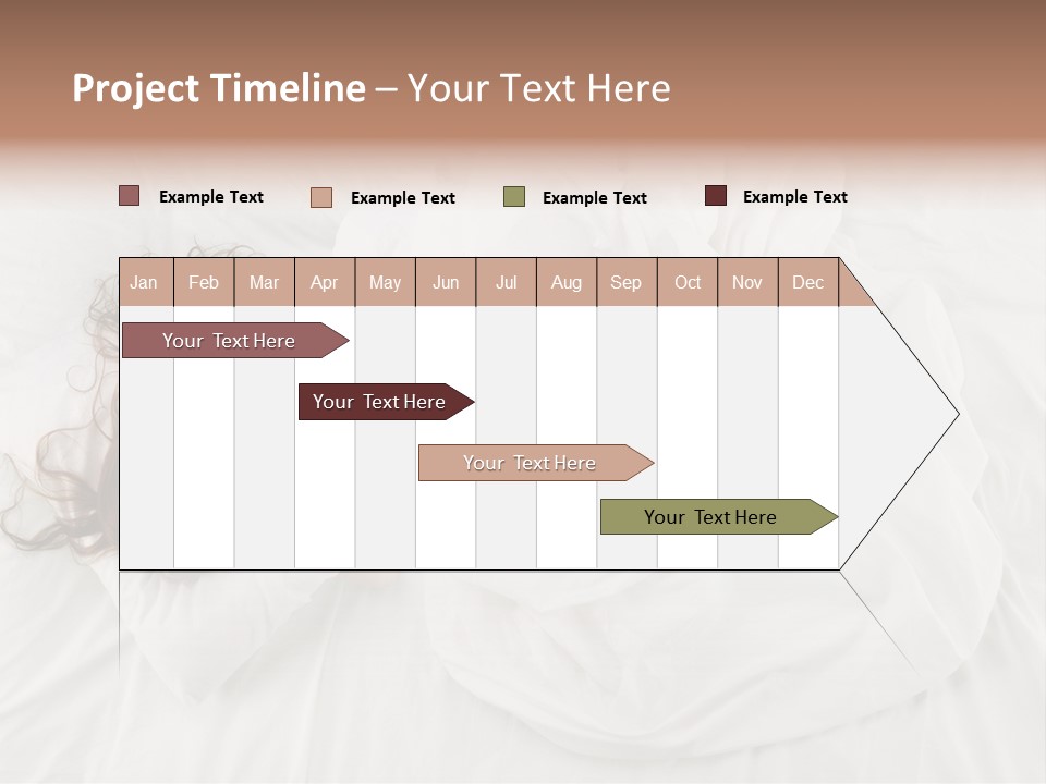 Peaceful Girl Isolated PowerPoint Template