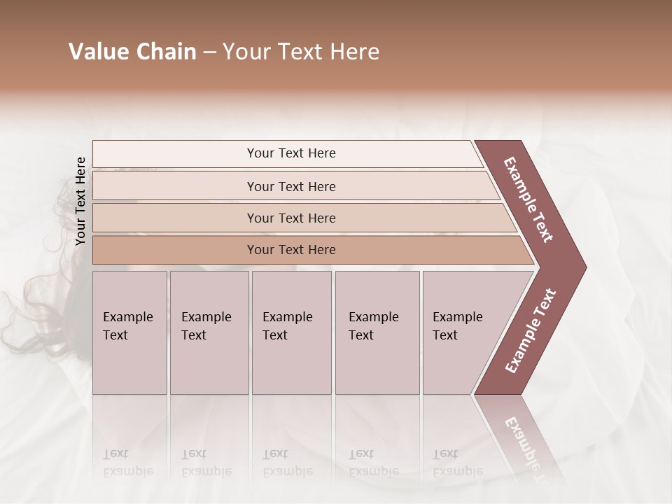 Peaceful Girl Isolated PowerPoint Template