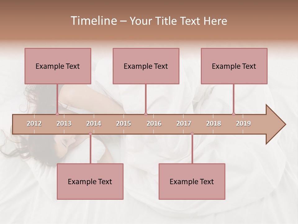 Peaceful Girl Isolated PowerPoint Template