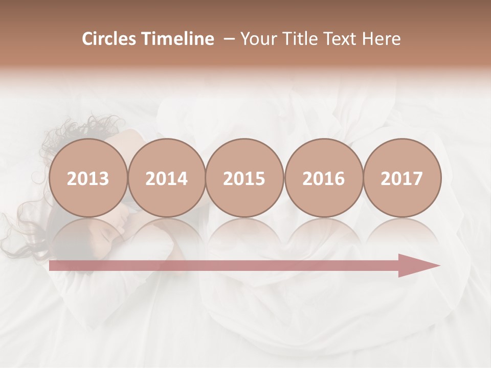 Peaceful Girl Isolated PowerPoint Template