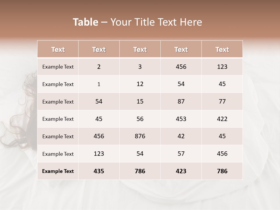 Peaceful Girl Isolated PowerPoint Template