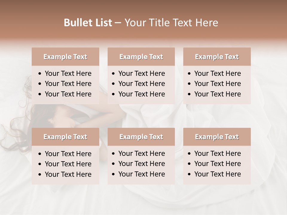 Peaceful Girl Isolated PowerPoint Template