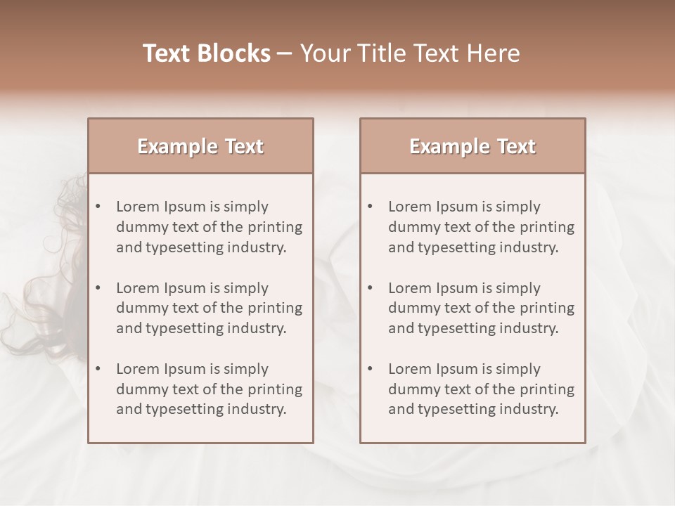 Peaceful Girl Isolated PowerPoint Template