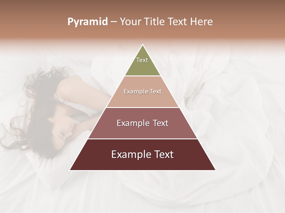 Peaceful Girl Isolated PowerPoint Template