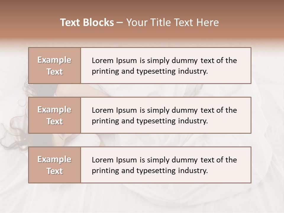 Peaceful Girl Isolated PowerPoint Template