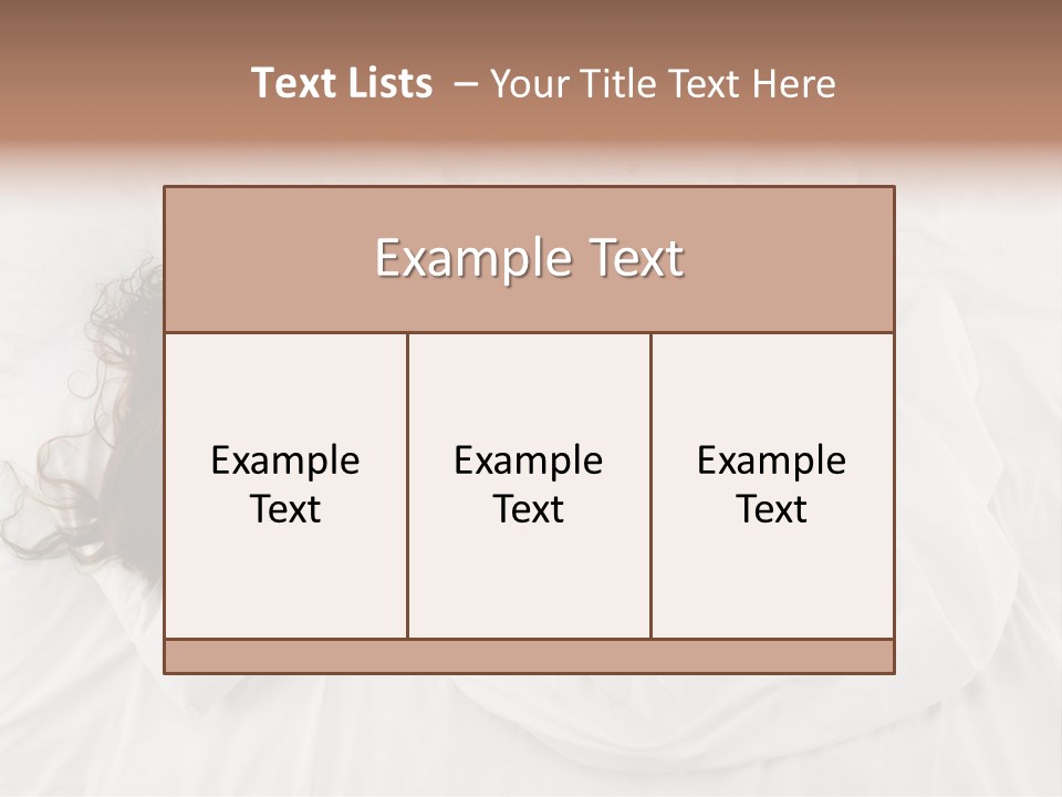 Peaceful Girl Isolated PowerPoint Template