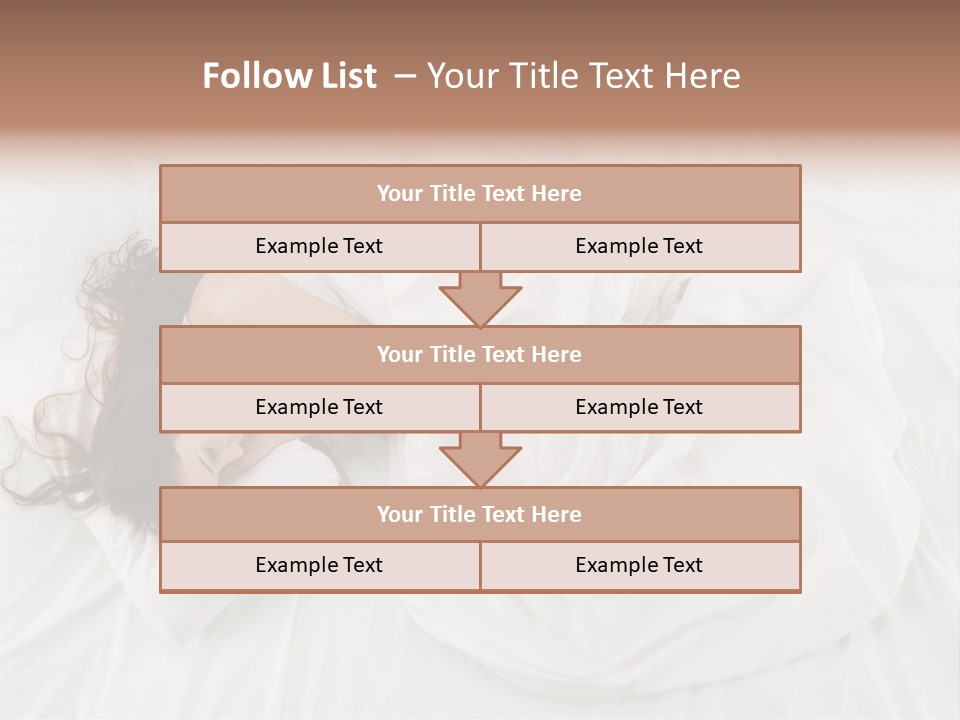 Peaceful Girl Isolated PowerPoint Template