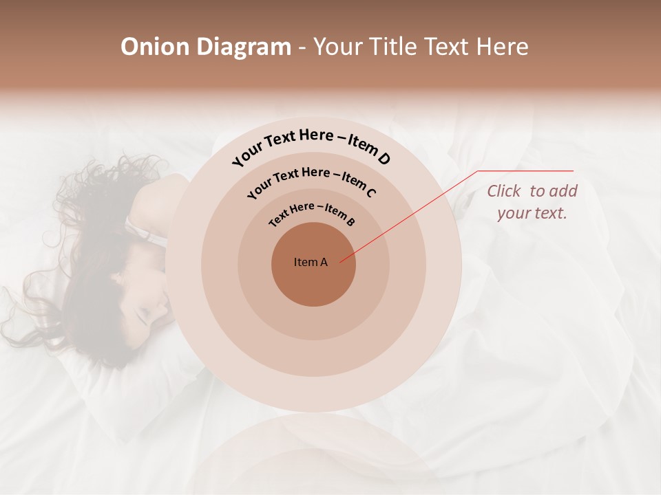 Peaceful Girl Isolated PowerPoint Template