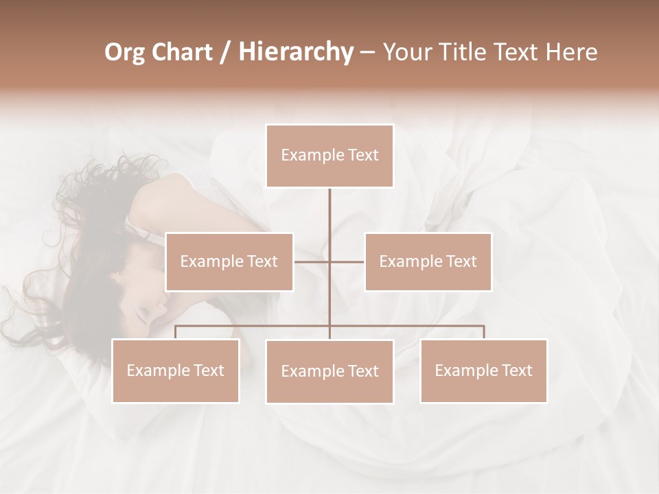 Peaceful Girl Isolated PowerPoint Template