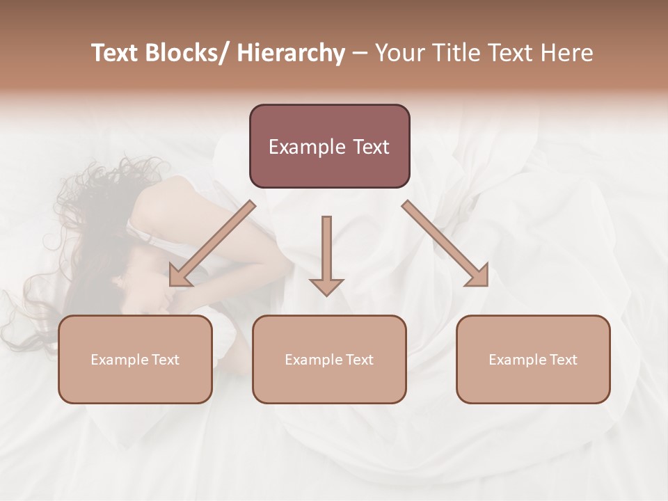 Peaceful Girl Isolated PowerPoint Template