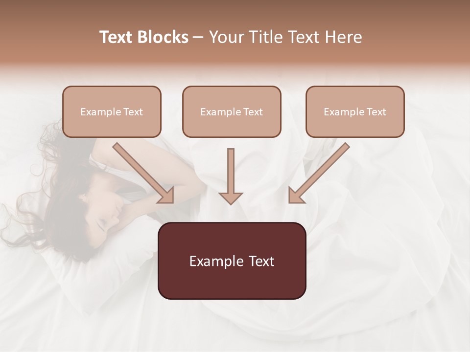 Peaceful Girl Isolated PowerPoint Template