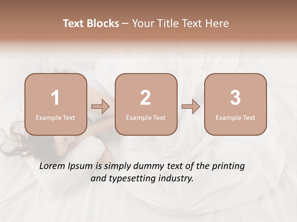 Peaceful Girl Isolated PowerPoint Template