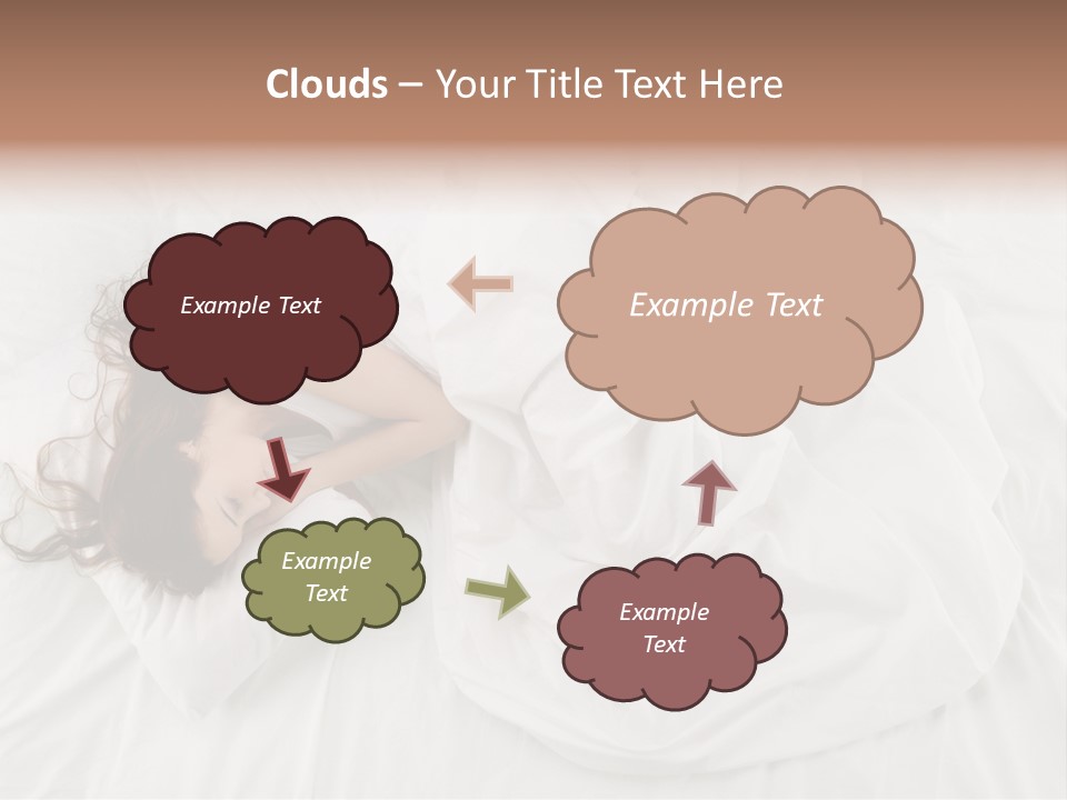 Peaceful Girl Isolated PowerPoint Template