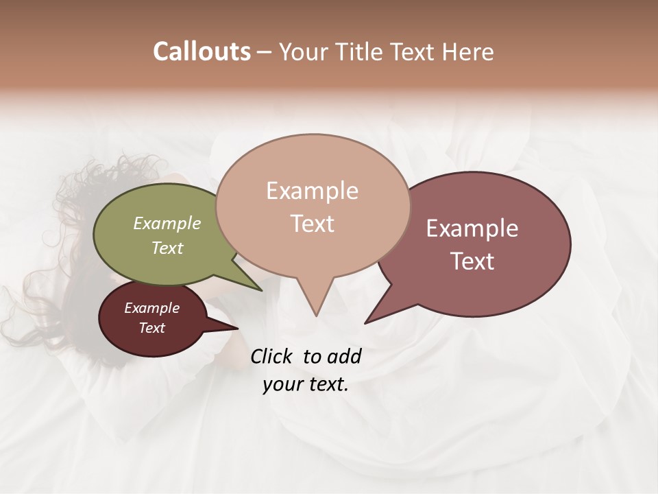 Peaceful Girl Isolated PowerPoint Template